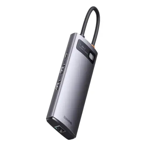 Hub 7in1 Baseus Metal Gleam Series USB-C to 3x USB 3.0 + 2x HDMI + USB-C PD + Ethernet RJ45 - Hubs<<<IT