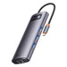 Hub 7in1 Baseus Metal Gleam Series USB-C to 3x USB 3.0 + HDMI + USB-C PD + VGA + Ethernet RJ45 - Hubs<<<IT