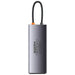 Hub 8w1 Baseus StarJoy Metal Glam Series USB-C do HDMI + 3 x USB 3.0 + USB-C PD + RJ45 + SD/TF - Hubs<<<IT