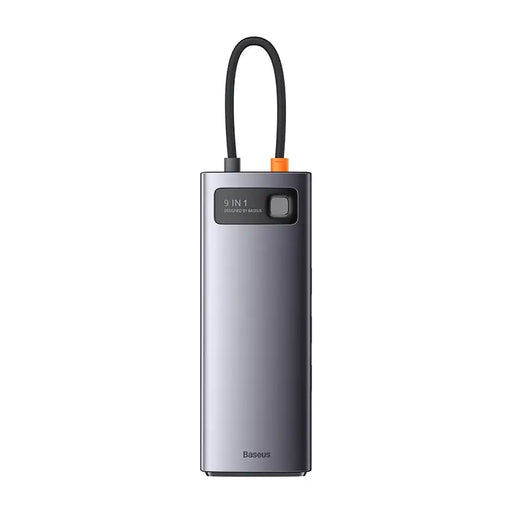 Hub 9in1 Baseus Metal Gleam Series USB-C to 2x USB 3.0 + 2x HDMI + USB 2.0 + USB-C PD + Ethernet RJ45 + microSD/SD