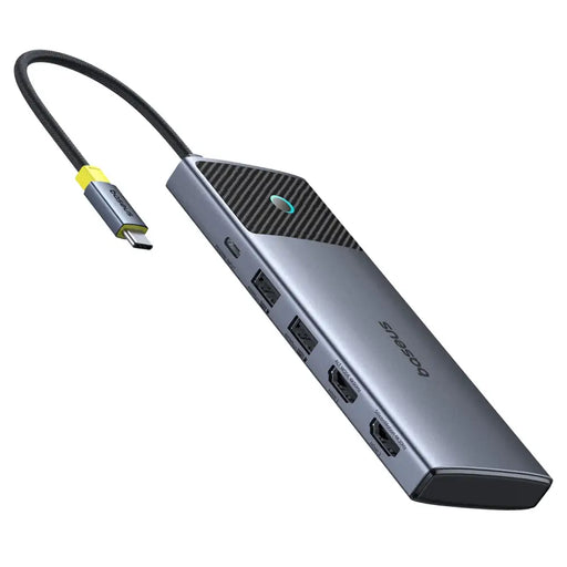 HUB Baseus Metal Gleam Series II 7in1 USB-C - USB-C PD100W / 2x USB-A / 2x HDMI 4K / USB-A 3.0 / USB-C 3.0 - USB