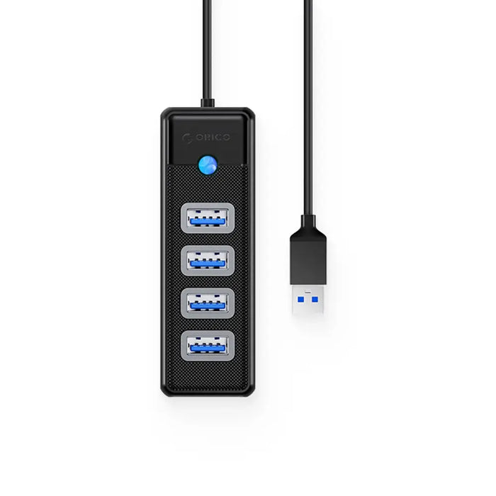 Hub Orico PW4U-U3 USB-A / 4x USB-A 3.0 - black - USB hubs<<<HurtelXML