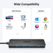 HUB Ugreen CM219 25851 with 4 USB-A 3.0 ports and USB-A 3.0 cable 15cm - black - USB hubs<<<HurtelXML