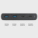 HUB Uniq Surge LITHOS Collective 90W 2xUSB-A QC 3.0 / 2xUSB-C PD 3.0 - black - USB hubs<<<HurtelXML