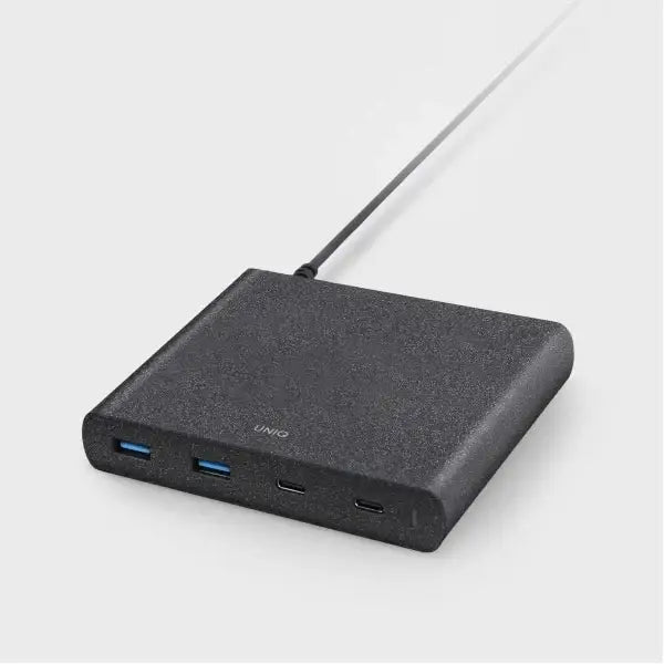 HUB Uniq Surge LITHOS Collective 90W 2xUSB-A QC 3.0 / 2xUSB-C PD 3.0 - black - USB hubs<<<HurtelXML
