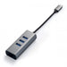 HUB USB Satechi Aluminum Type-C Hub (3x USB 3.0 Ethernet) - WiFi рутери<<<Лаптопи компютри и периферия<<<ZoraSite