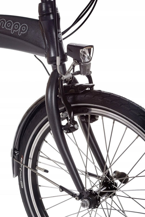 Snapp City-E Graphite folding electric bicycle