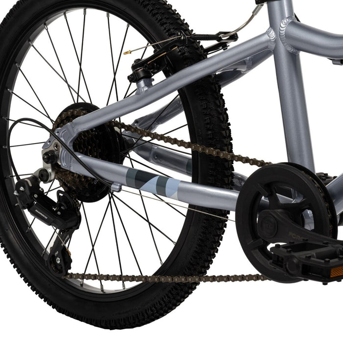Huffy Literide Alu 20” bike, silver and turquoise (23005W)