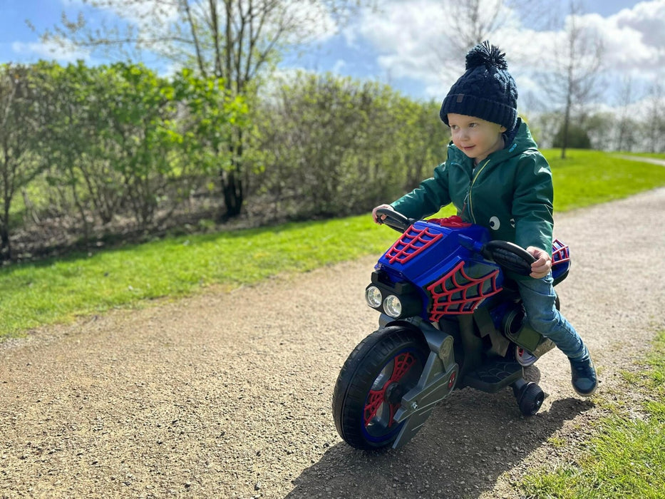 Children's electric ride-on Spider-Man Huffy motorbike 17345W