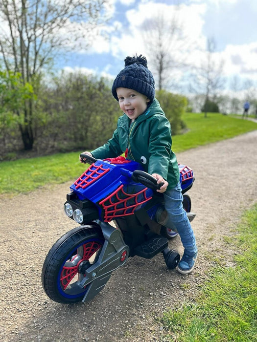 Children's electric ride-on Spider-Man Huffy motorbike 17345W