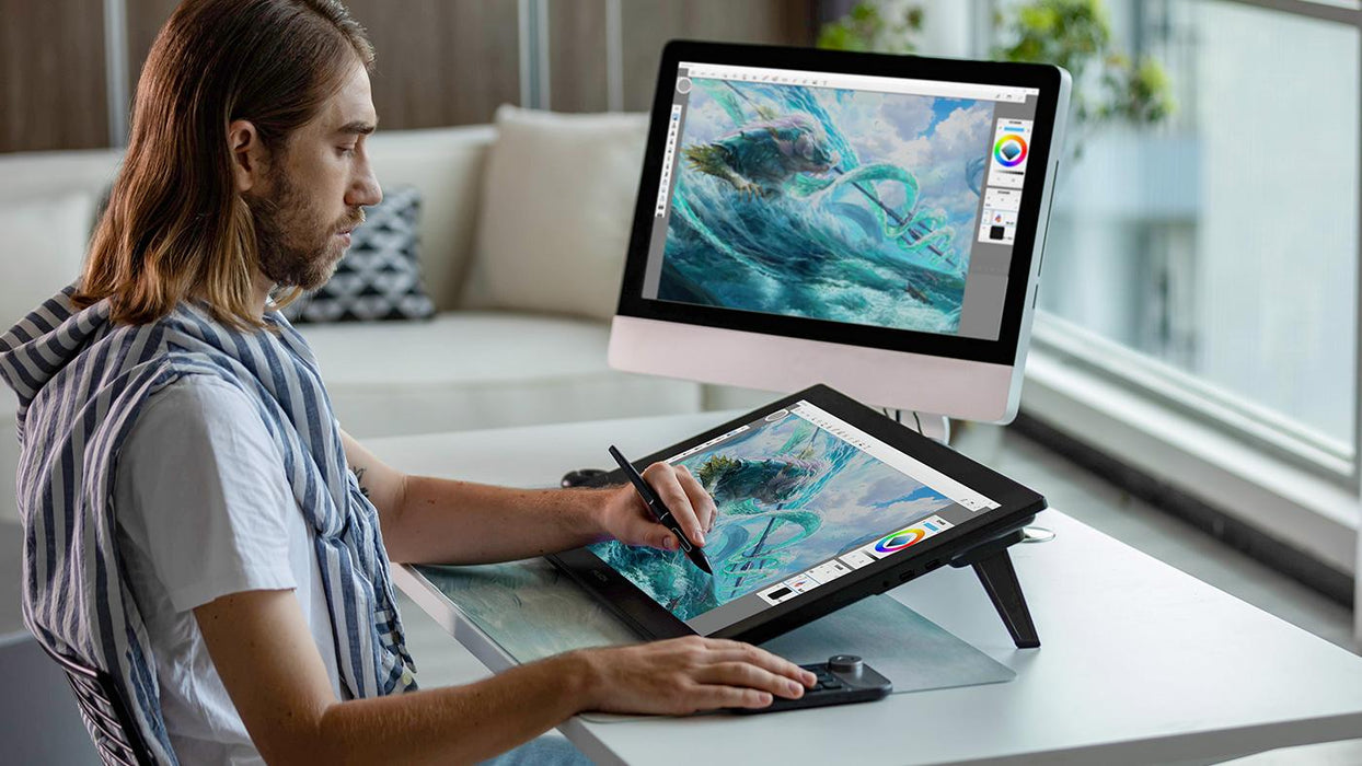 Graphic display tablet HUION Kamvas Pro 24 GT2401, Black