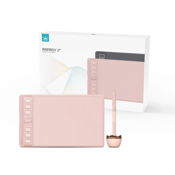 Graphics tablet HUION Inspiroy 2 S, 5080 LPI, Pink
