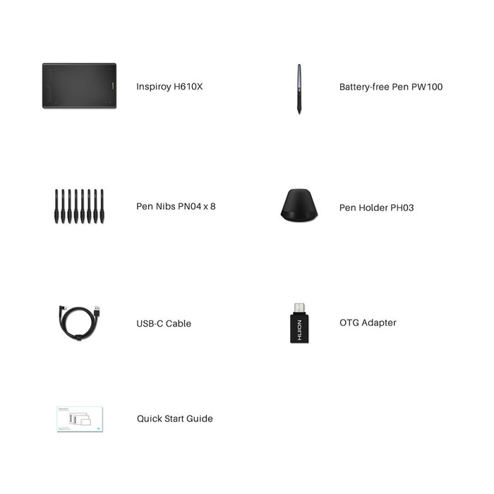 Huion H610X graphics tablet