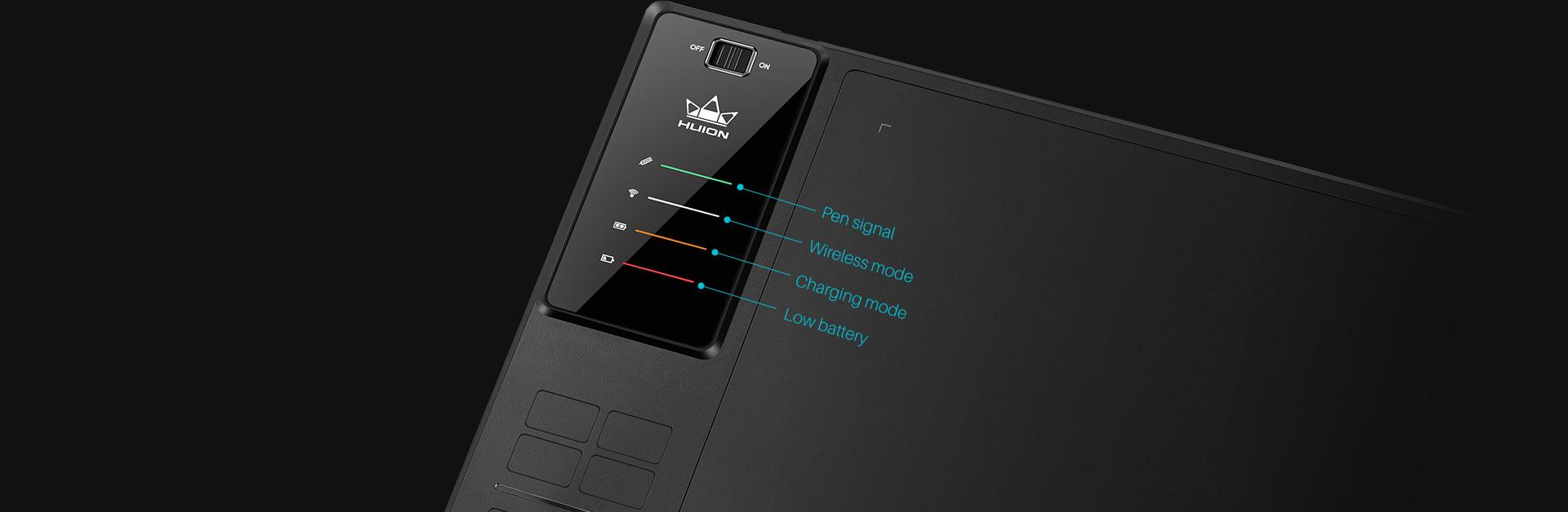 Graphics tablet HUION Inspiroy WH1409 V2, WiFi 2.4Ghz