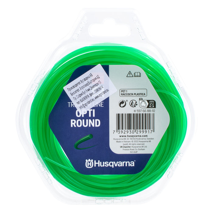 CORD FOR MOWING 2.0 MM X 15 M HUSQVARNA OPTI ROUND