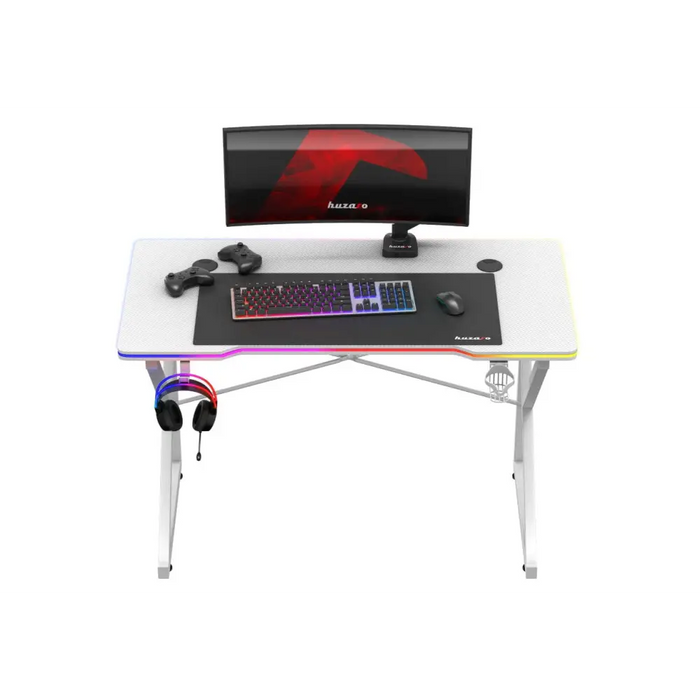 Huzaro Hero 1.7 RGB White - gaming table - Tables and desksGAM-STO<<<PC GamingGAM<<<ActionPL