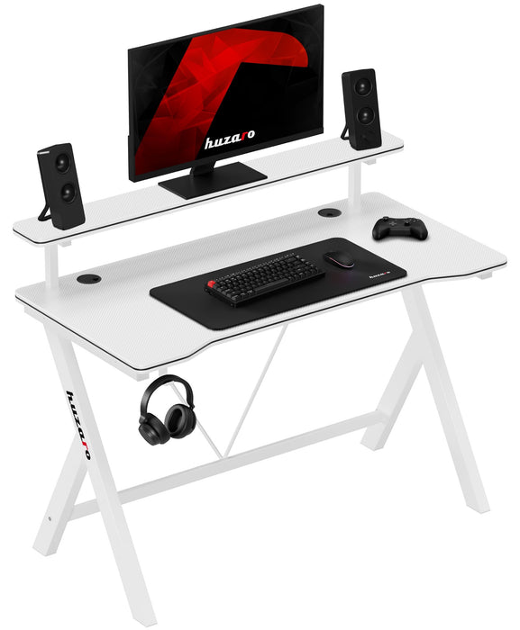 Huzaro Hero 1.9 RGB White Gaming Desk
