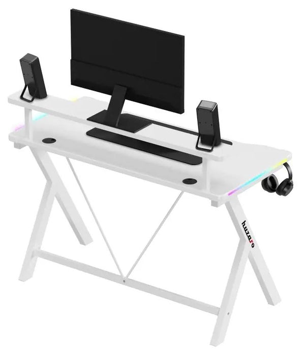 Huzaro Hero 1.9 RGB White Gaming Desk