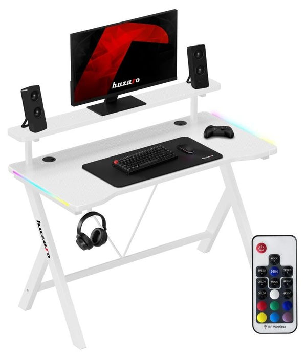 Huzaro Hero 1.9 RGB White Gaming Desk