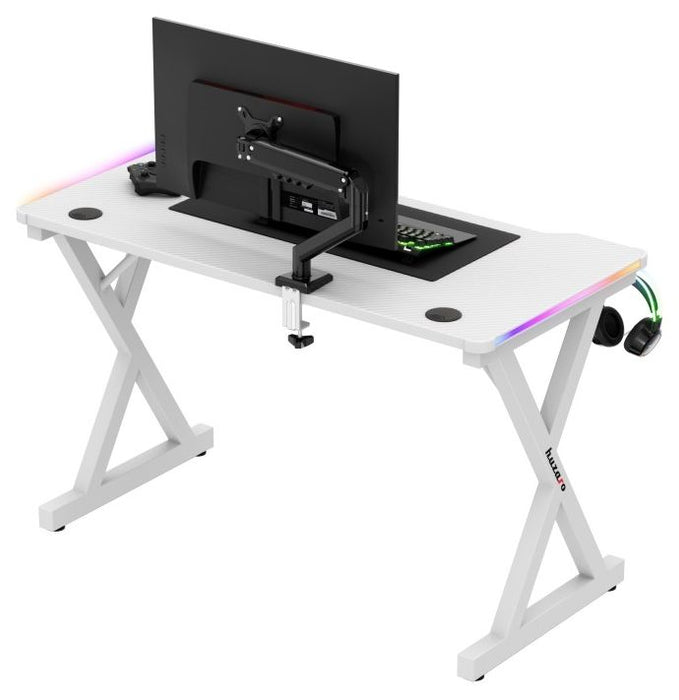 Huzaro Hero 2.3 RGB Gaming Desk white