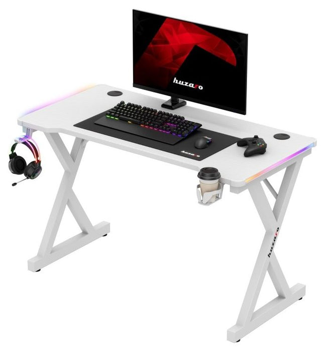 Huzaro Hero 2.3 RGB Gaming Desk white