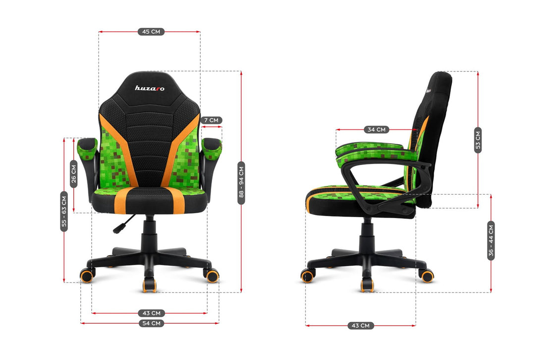 Gaming chair for children Huzaro Ranger 1.0 Pixel Mesh