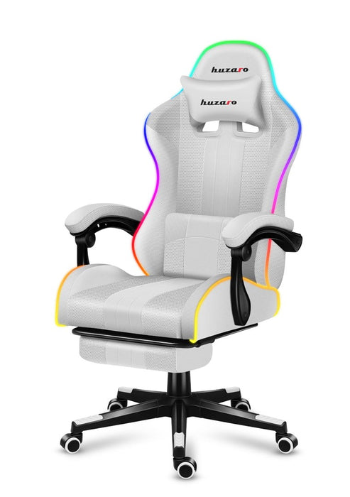 HUZARO FORCE 4.7 RGB White GAMING CHAIR
