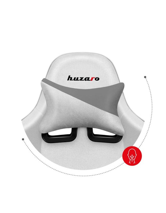 Huzaro Force 6.2 PC gaming chair Bucket (cradle) seat Grey, White