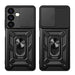 Hybrid Armor Camshield armored case for Samsung Galaxy S24+ with camera cover - black - Cell phone cases