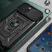 Hybrid Armor Camshield case for iPhone 14 Pro armored case with camera cover pink - Cell phone cases