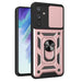 Hybrid Armor Camshield case for Samsung Galaxy A54 5G armored case with camera cover pink - Cell phone cases