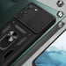 Hybrid Armor Camshield case for Samsung Galaxy S23+ armored case with camera cover pink - Cell phone cases