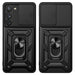 Hybrid Armor Camshield case for Samsung Galaxy S23 armored case with camera cover black - Cell phone cases