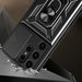 Hybrid Armor Camshield case for Samsung Galaxy S24 Ultra armored with camera cover - black - Cell phone cases