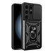 Hybrid Armor Camshield case for Samsung Galaxy S24 Ultra armored with camera cover - black - Cell phone cases