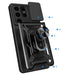 Hybrid Armor Camshield case for Samsung Galaxy S24 Ultra armored with camera cover - black - Cell phone cases