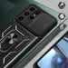 Hybrid Armor Camshield case for Samsung Galaxy S24 Ultra armored with camera cover - black - Cell phone cases