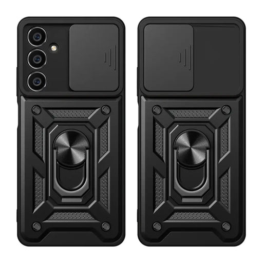 Hybrid Armor Camshield case for Samsung S23 FE with camera cover - black - Cell phone cases and covers<<<HurtelXML