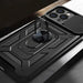 Hybrid Armor Camshield Case for Vivo X80 Lite / Vivo V25 Armor Case with Camera Cover Black - Cell phone cases