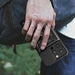 Hybrid Armor Camshield case with stand and camera cover for iPhone 15 Pro - black - Cell phone cases