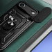 Hybrid Armor Camshield iPhone 17 Air Case with Stand and Camera Cover - Black - Cell phone cases and covers<<<HurtelXML