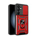 Hybrid Armor Camshield with Stand and Camera Cover for Samsung Galaxy A36 - Red - Cell phone cases