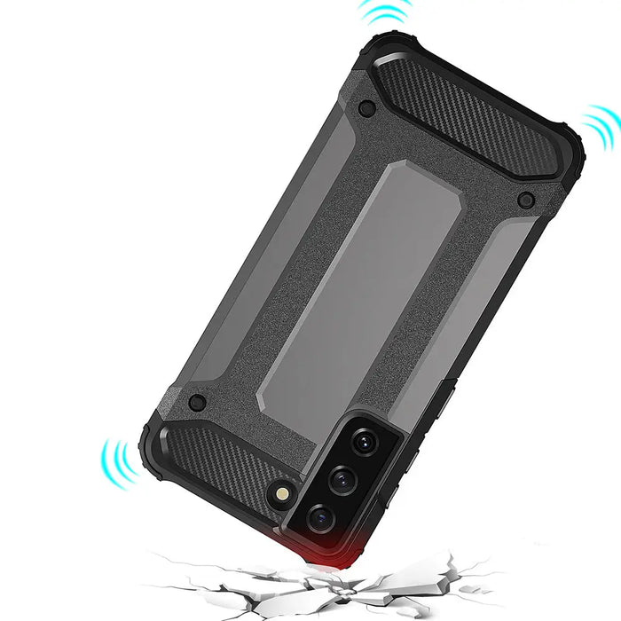 Hybrid Armor case for Samsung Galaxy S23 Ultra armored hybrid cover black - Cell phone cases and covers<<<HurtelXML