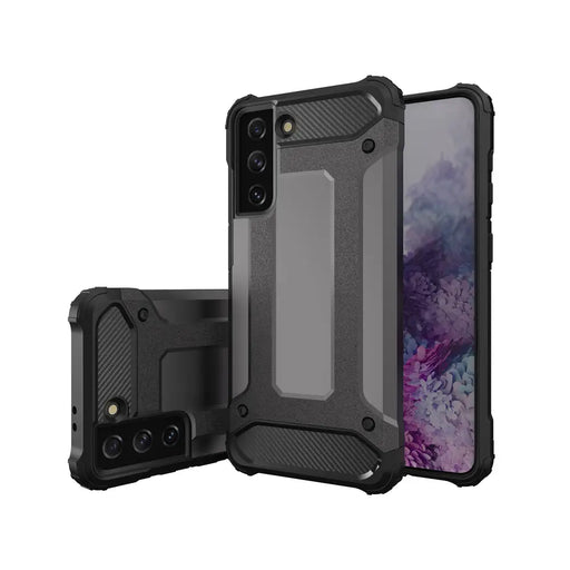 Hybrid Armor case for Samsung Galaxy S23 Ultra armored hybrid cover black - Cell phone cases and covers<<<HurtelXML
