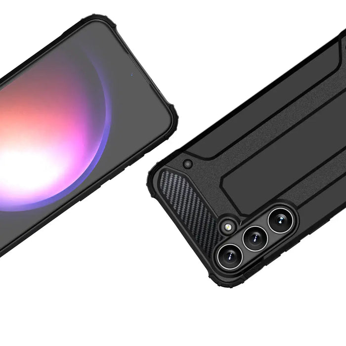 Hybrid Armor case for Samsung Galaxy S24 armored - black - Cell phone cases and covers<<<HurtelXML