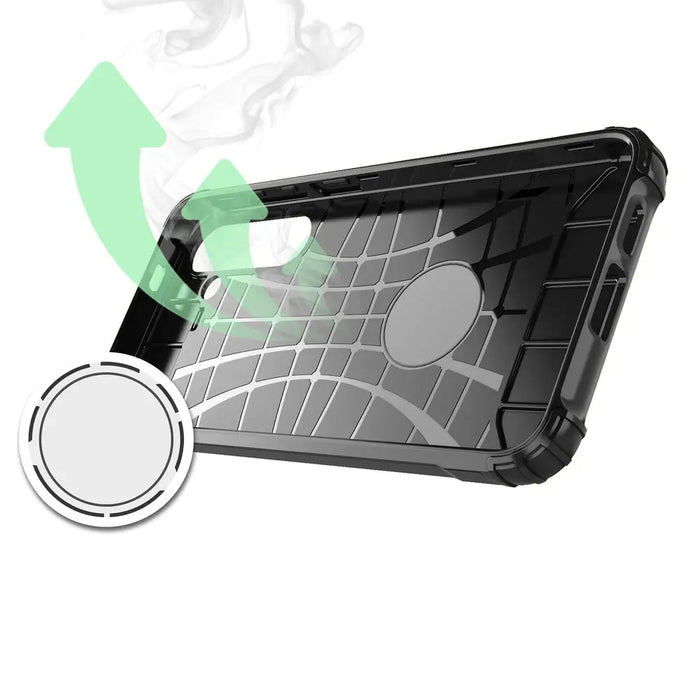 Hybrid Armor Case for Samsung Galaxy S25 Hybrid Armored Case - Black - Cell phone cases and covers<<<HurtelXML