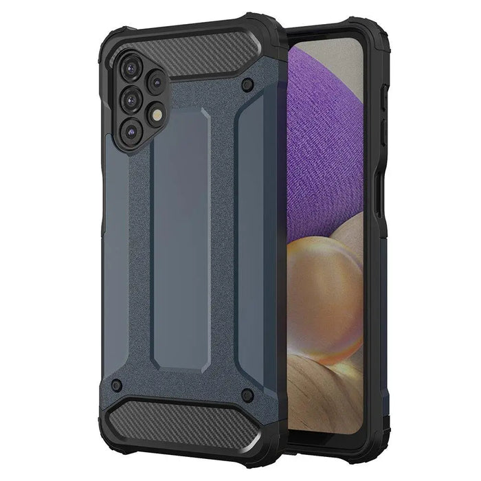 Hybrid Armor Case Tough Rugged Cover for Samsung Galaxy A73 blue - Cell phone cases and covers<<<HurtelXML