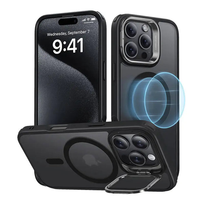 Hybrid Case (HaloLock) ESR with stand for iPhone 16 Pro (black) - Protective cases for smartphones<<<Cases<<<GSM