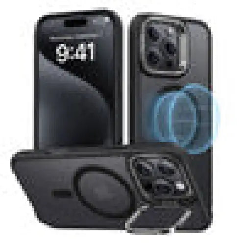 Hybrid Case (HaloLock) ESR with stand for iPhone 16 Pro Max (black) - Protective cases for smartphones<<<Cases<<<GSM