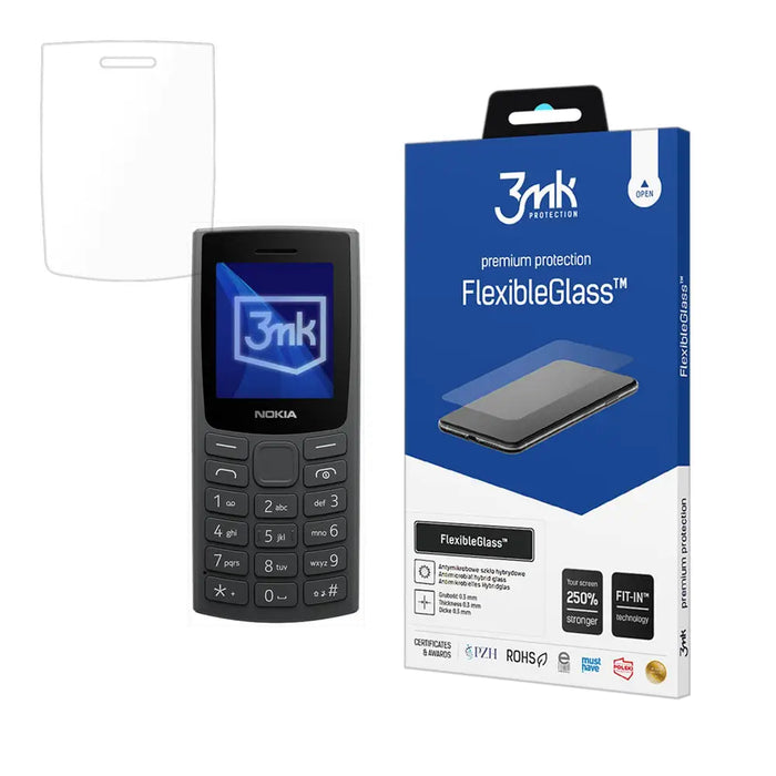 Hybrid glass 3mk FlexibleGlass for Nokia 105 (2023) - *Kategoria tymczasowa<<<HurtelXML